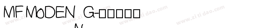 MF MoDENG字体转换